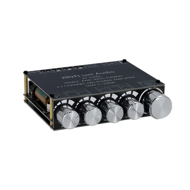 XY-S100L Digital Audio Amplifier Board, Bluetooth 5.0, 2.1 Channel, Treble Bass Control, Subwoofer Amp Module