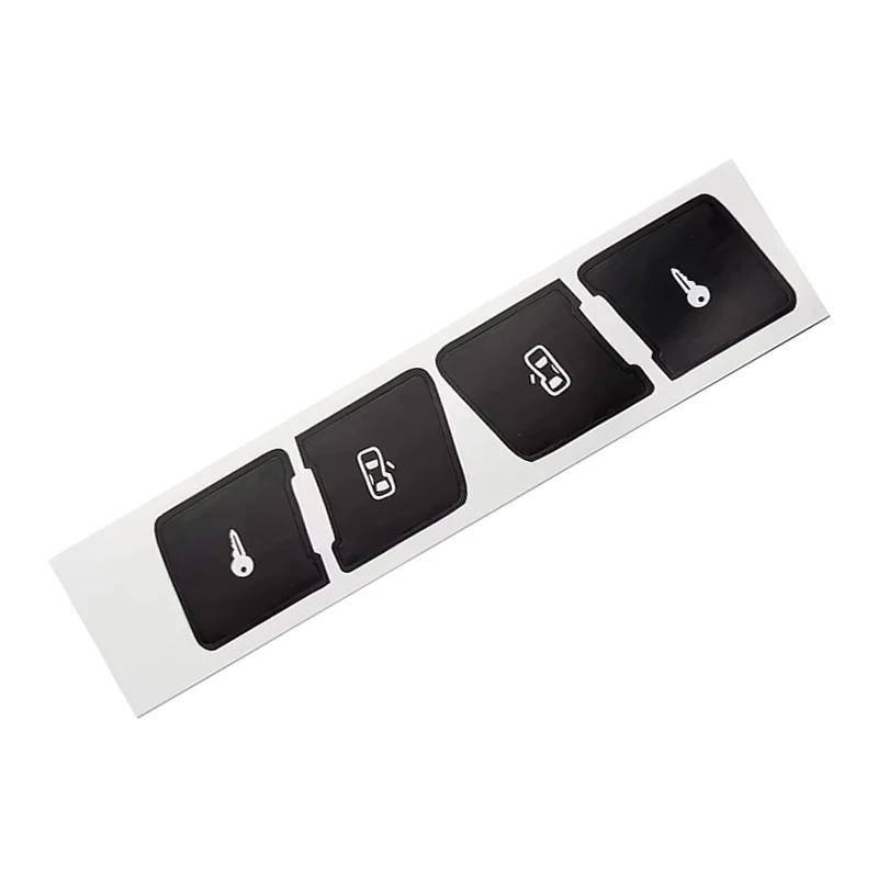

1pc Door Lock Switch Button Repair Sticker PVC Vinyl Fit for Audi A3L Left & Right Mattle Black Car Interior Decals Anti Scratch