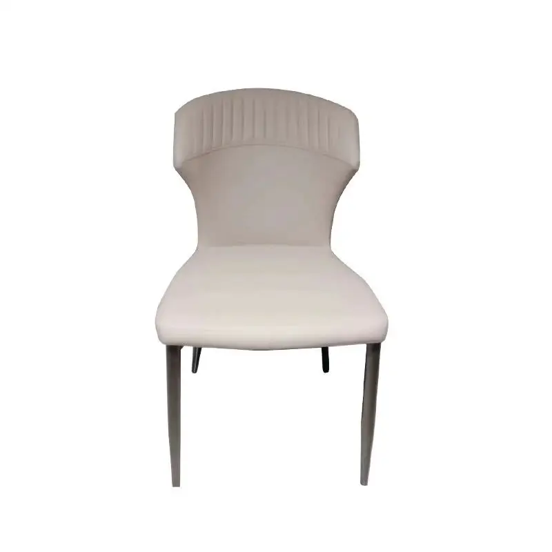 Nordic Modern Design Metal Frame Dining Chair With PU Leather Upholstery For Indoor Use In Hotel And Home Settings