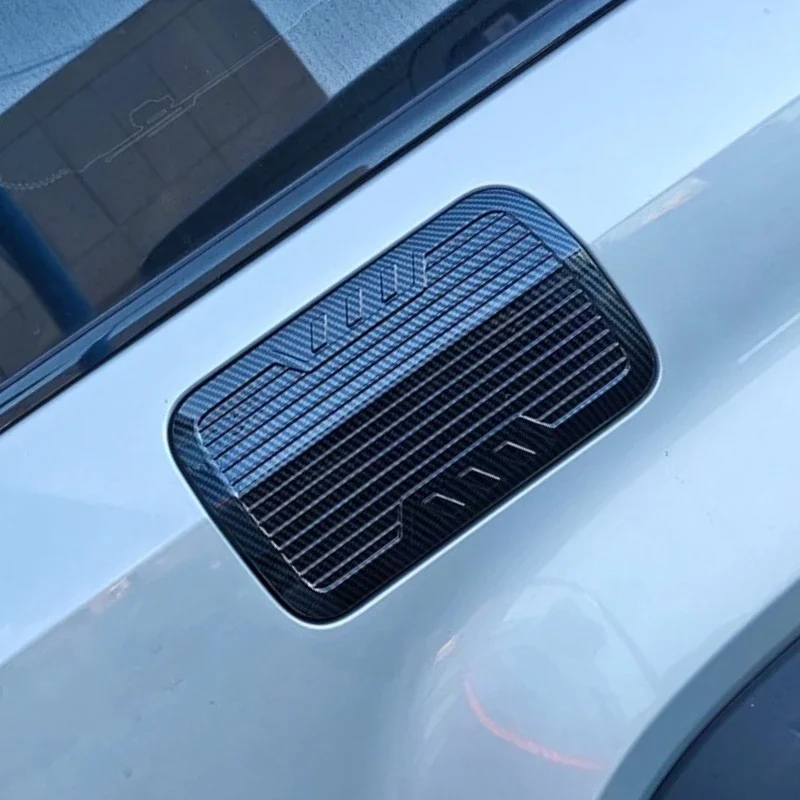 

DUTRIEUX For Chery Jaecoo J6 Icar 03 24-25 ABS Carbon Fiber Car Fuel tank Charging box cover panel Trim Sticker Car Accessories