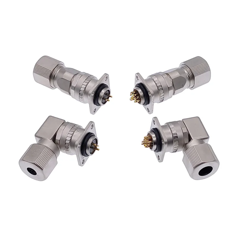 

5Pcs Servo Motor Connector CM10 10pin Angle Straight 2 Core Servo Encoder Socket DDK Metal Connectors