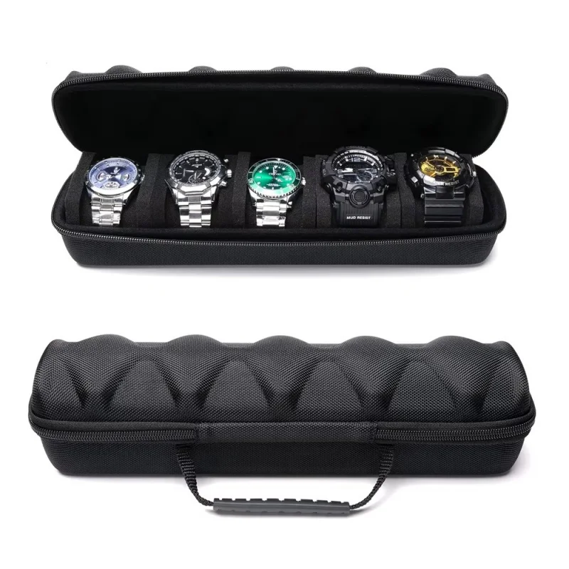5/10/15 Slots Hard Shell Watch Storage Box, Carry Case, Display Organizer, Watch Box Holder Display Cabinet, Ideal for Gifts