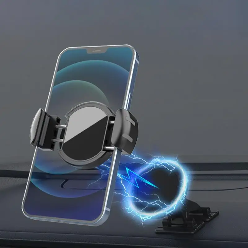 ที่วางโทรศัพท์สูญญากาศ 360 ปรับพับได้ถ้วยดูดแม่เหล็กที่วางโทรศัพท์อุปกรณ์ยานยนต์สําหรับแดชบอร์ดโต๊ะทํางาน