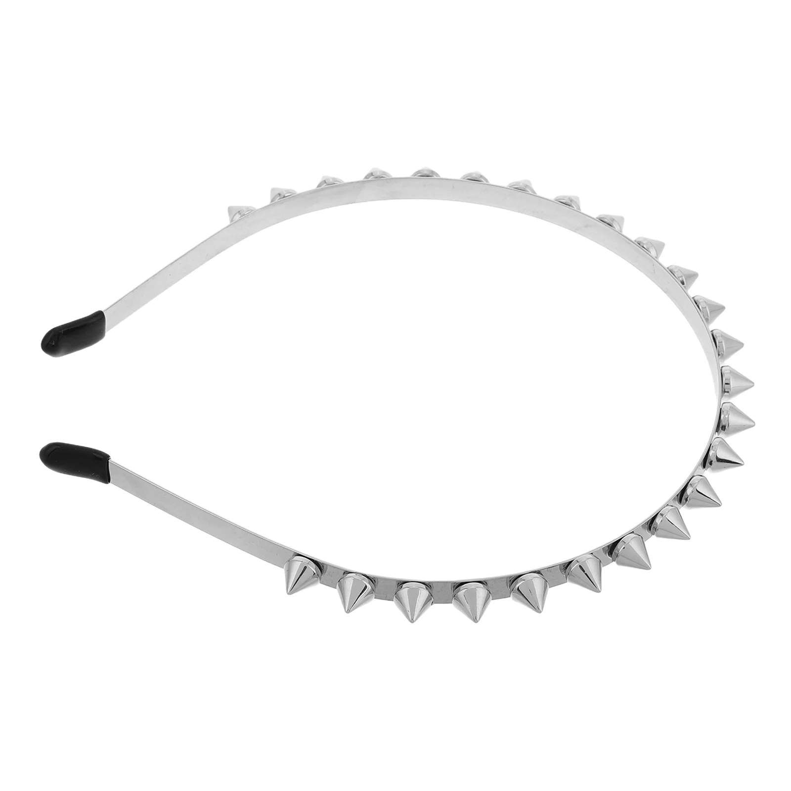 

Headbands Punk Rivet Hoop Spike Costume Accessories Rock Personality Goth Hair for Women Silver Concert Man