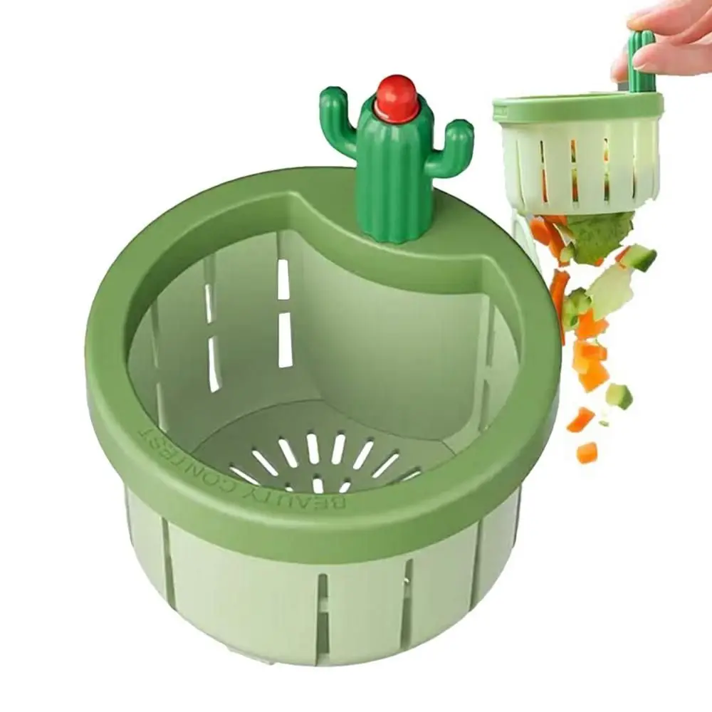 Cute Anti-clogging Cactus Kitchen Sink Drain Strainer Leakage-proof Easy Cleaning Plug Filter Basket Waste Collector Filter