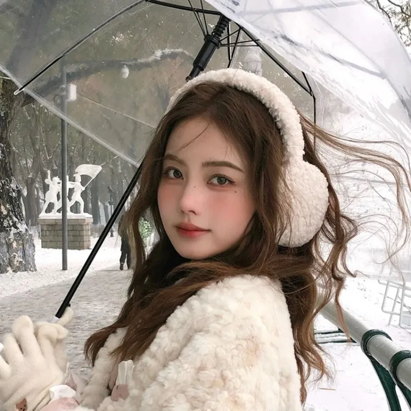 تقليد الكشمير غطاء للأذنين الشتاء موضة جديدة السيدات غطاء للأذنين شعبية الدافئة في الهواء الطلق الملابس الشتاء الملحقات