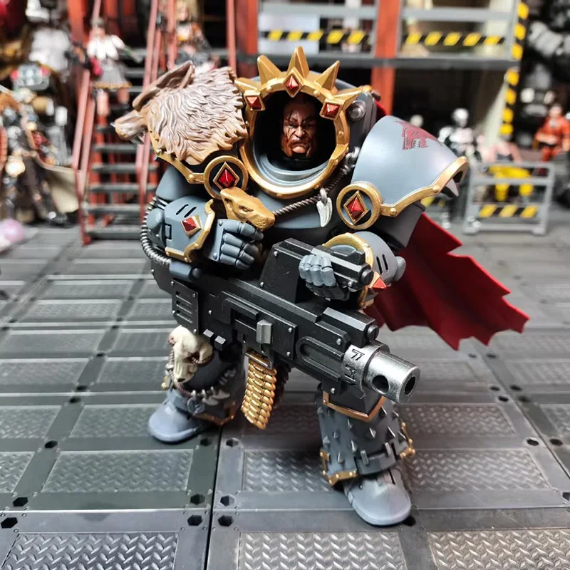 JOYTOY Space Wolves Hvarl Red-Blade 1/18 ตัวเลขการกระทํา Warhammer 40K อะนิเมะรูป 14.2 ซม.Joint Movable คอลเลกชันตุ๊กตาของเล่นของขวัญ