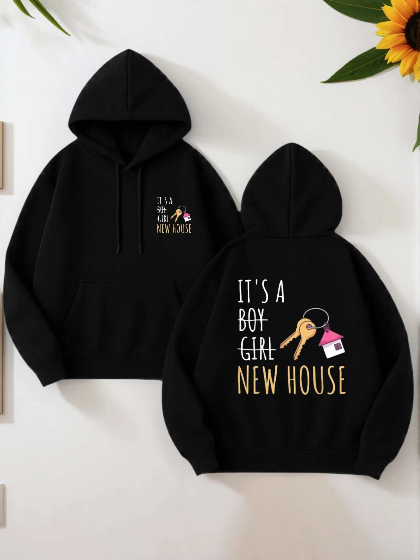 سترة بغطاء للرأس برسومات جرافيكية للرجال، بلوفر أحمر كبير الحجم مع طباعة نقود يدوي هيكل عظمي، سويت شيرت كاجوال هيب هوب #1