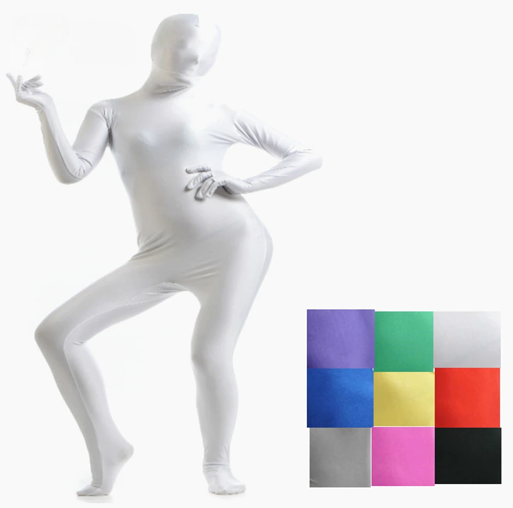 Tuta Zentai per tutto il corpo per adulti personalizzata per le donne di Halloween Seconda pelle Abiti attillati Costumi cosplay per body in spandex