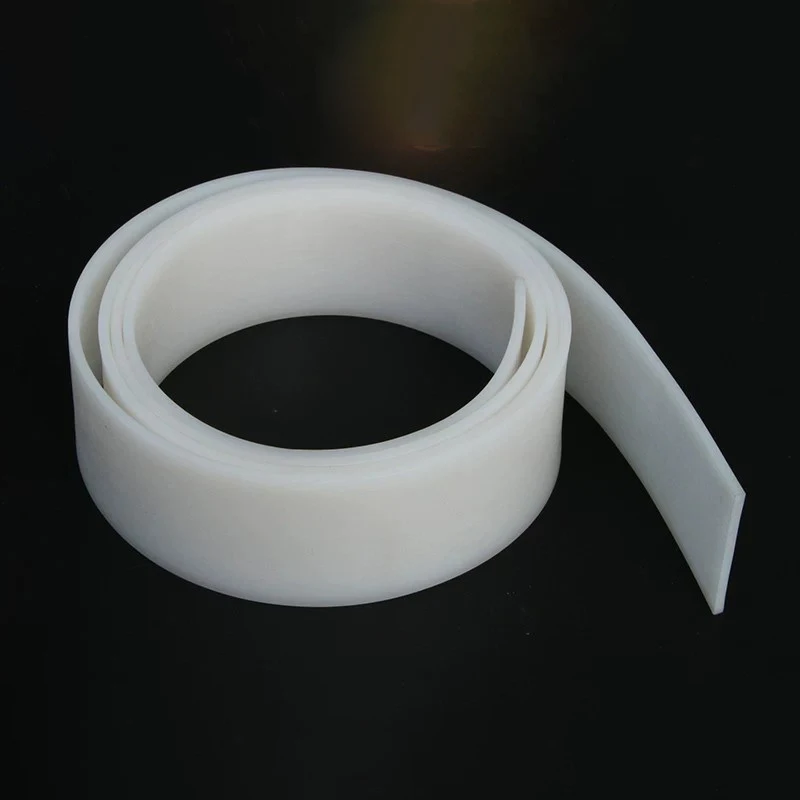 Picture 4: 1-10 Meters White Solid Silicone Rubber Sealing Strip High Temperature Resistant Wear-resistant  Thickness:0.5~100mm Width2~10mm