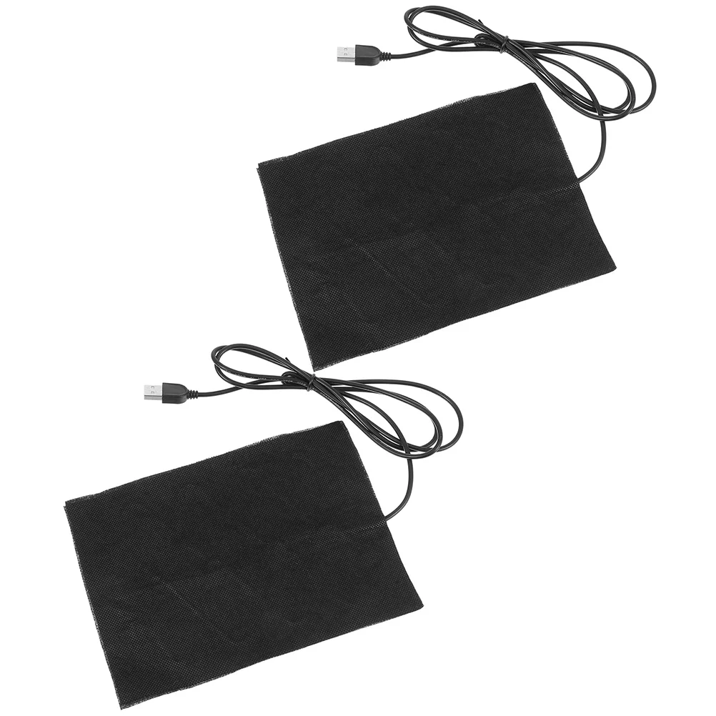 

2 Pcs Epoxy Heating Mat Resin Silicone Pad Supplies Heater Bookmark Rsin Black USB Craft Making