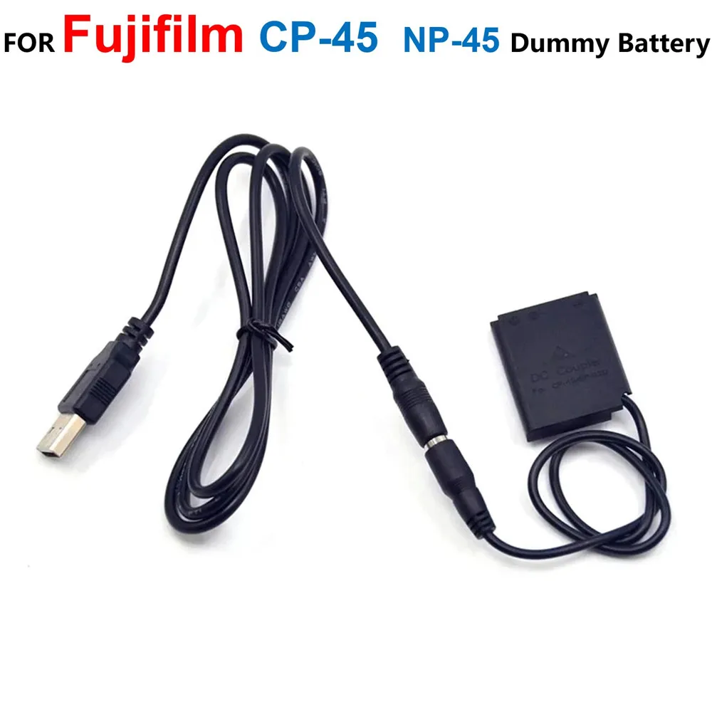 

CP-45 Coupler Li40B Li42B Dummy Battery USB Power Bank Cable For Pentax D-Li63 Fujifilm NP45 Nikon EN-EL10 KLIC-7006 Casio EX-Z1