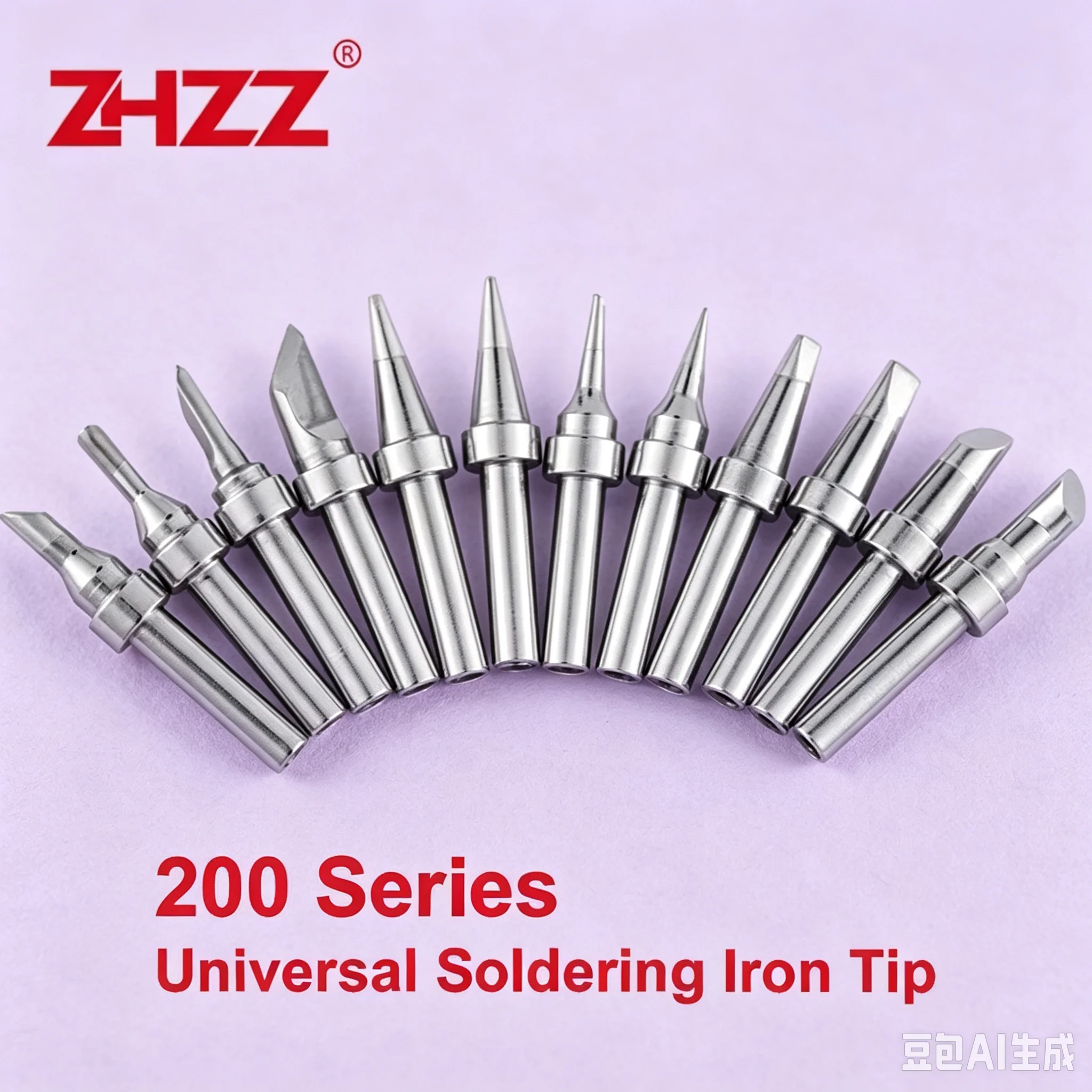 200 Lead-Free Soldering Iron Tips Universal Type 203 203H 2000A Compatible with 200-B 200-I 200-K 200-SK SI H 1.2D 1.6D 2.4D 3.2