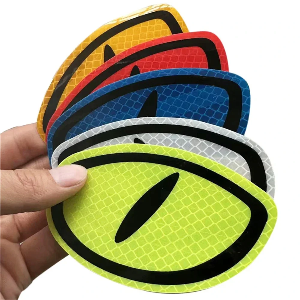 1Pair Cat Eye Reflective Safety Warning Tape Night Driving Decal for Auto Truck Motorcycle Trailer Car Reflector Sticker