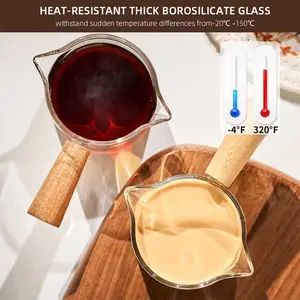 Espresso -Messbecher mit Griff, doppeltem und einzigartigem Mund, Glasmilchglas, Messung von Bechern, 75 ml, heißer Verkauf 12 Hauptverkaufsbecherfestes - №6