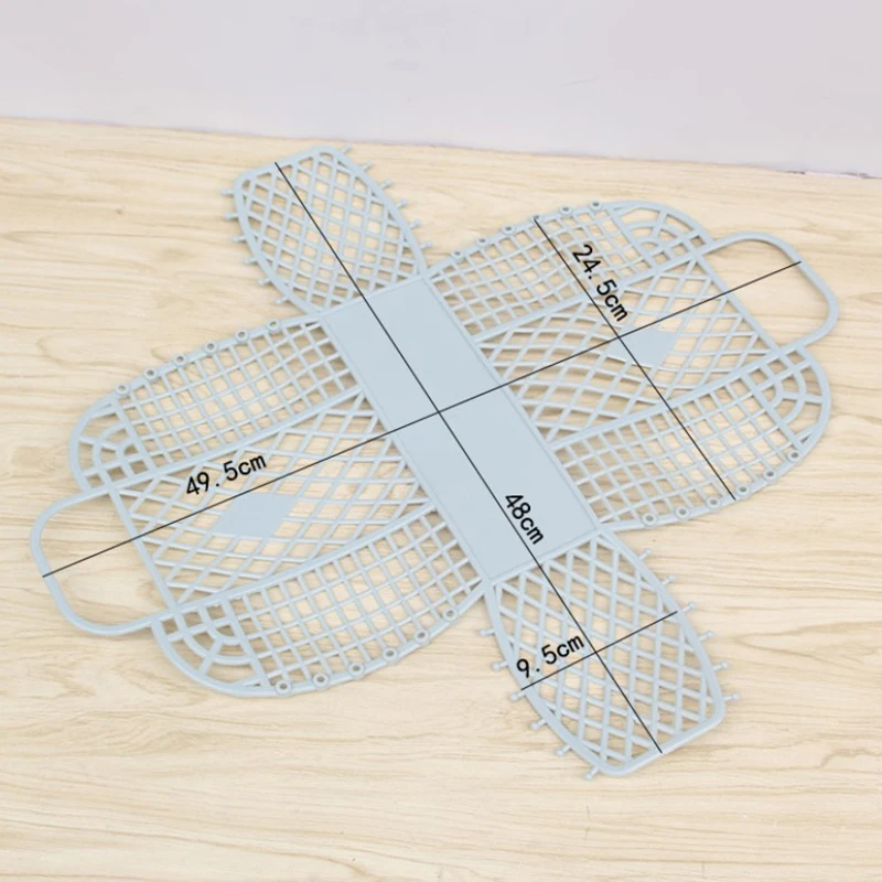 Mir de douche en plastique avec poignées amovibles, panier de bain creux, panier de rangement de lavage, panier à provisions, organisation de la maison