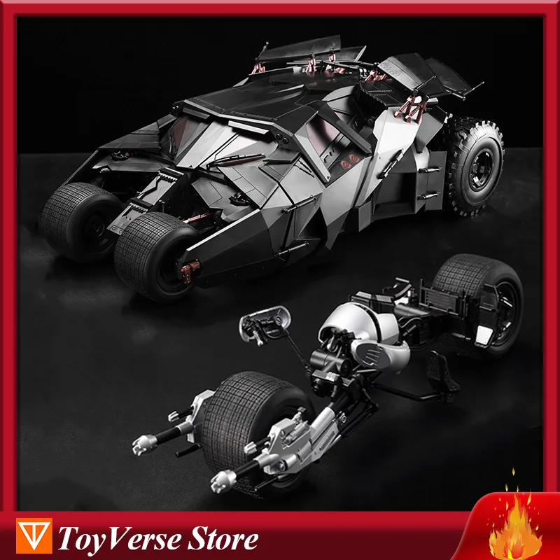 [IN STOCK] MODOKING BANDAI Batman 1/12 Action Figure Original Batman Begins Batmobile Assembled Movie Model Toy