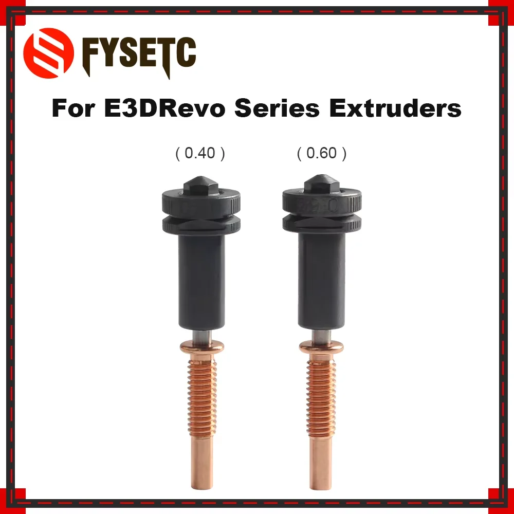 Nozzle For Revo Hotend Extruder 0.4/0.6mm All-in-one Standard Flow Hardened Steel/Copper/Titanium/TC4 Nozzle 3D Printer Parts