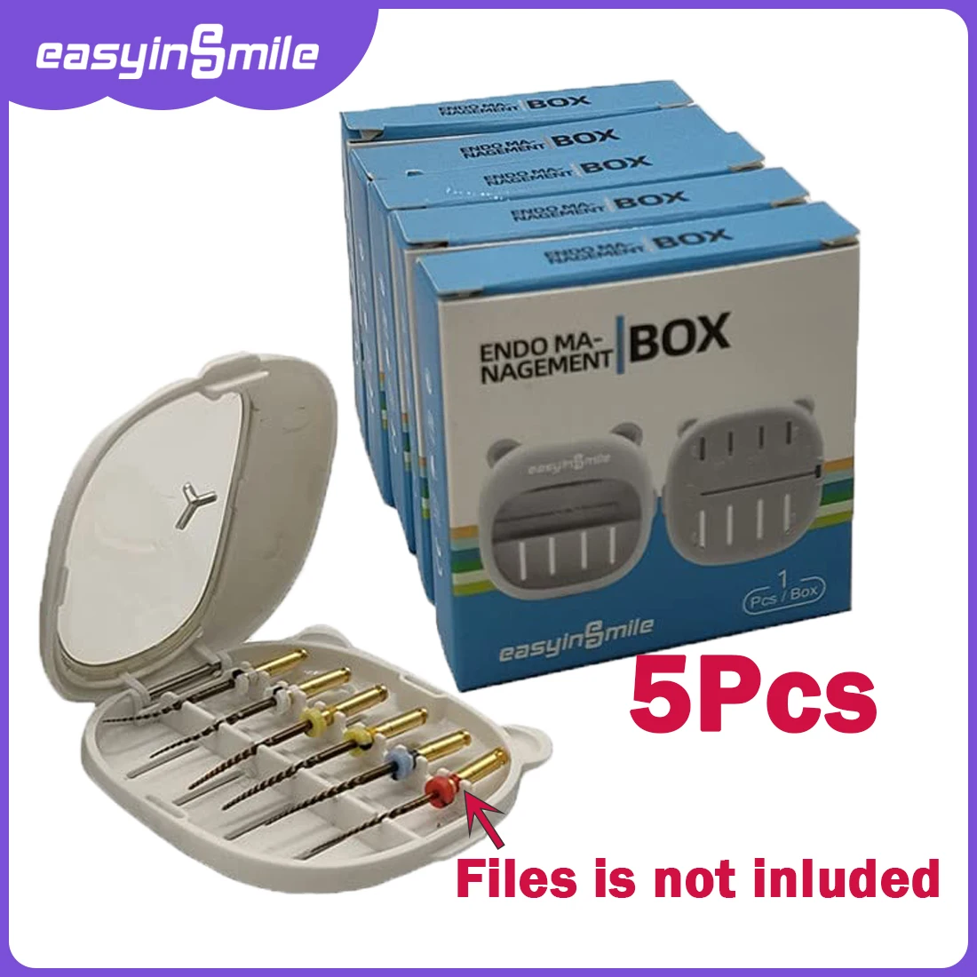 Endodontic File Holder Autoclavable Dental Plastic Endo Measuring Instrument Files Sterilizer Case Disinfection