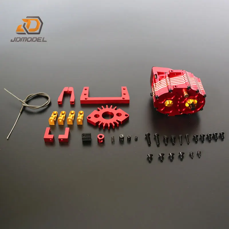 

JDM-72 1:64 Коэффициент уменьшения 1:14 Буксировочная головка Двухскоростная планетарная коробка передач Саморазгрузочная грязевая головка Альпинистская коробка передач для Tamiya
