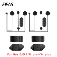 EJEAS V6 Pro+ V4 Plus Motorcycle Helmet Intercom Headset Earphone With Microphone Double-Sided Tape Base Mounting Clip