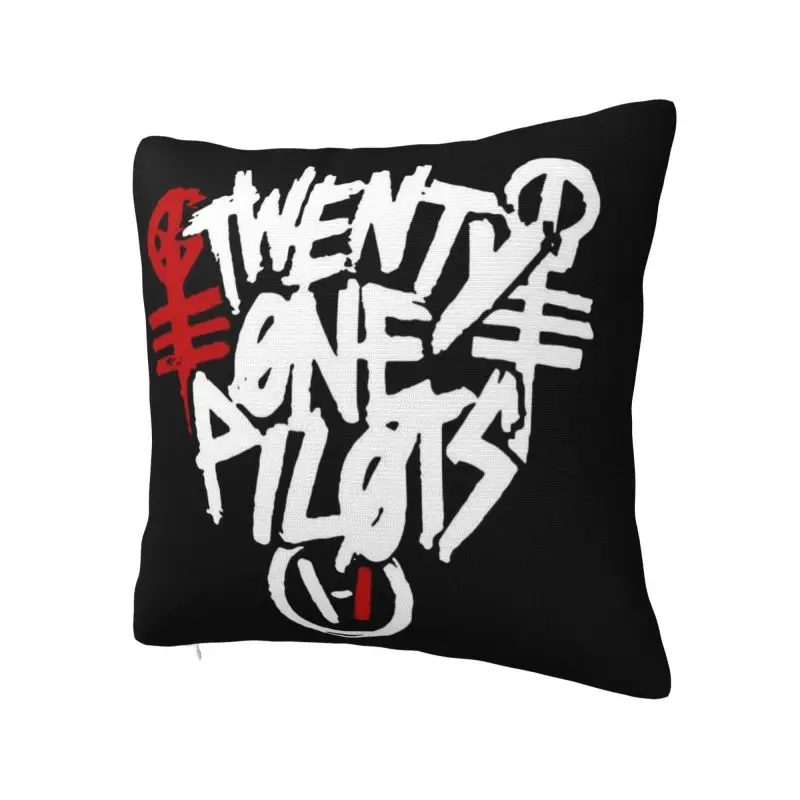 Custom Rock Band T-Twentys One P-Pilots Throw Pillow Cover Home Decorative Square Cushion Cover Pillowcover for Living Room