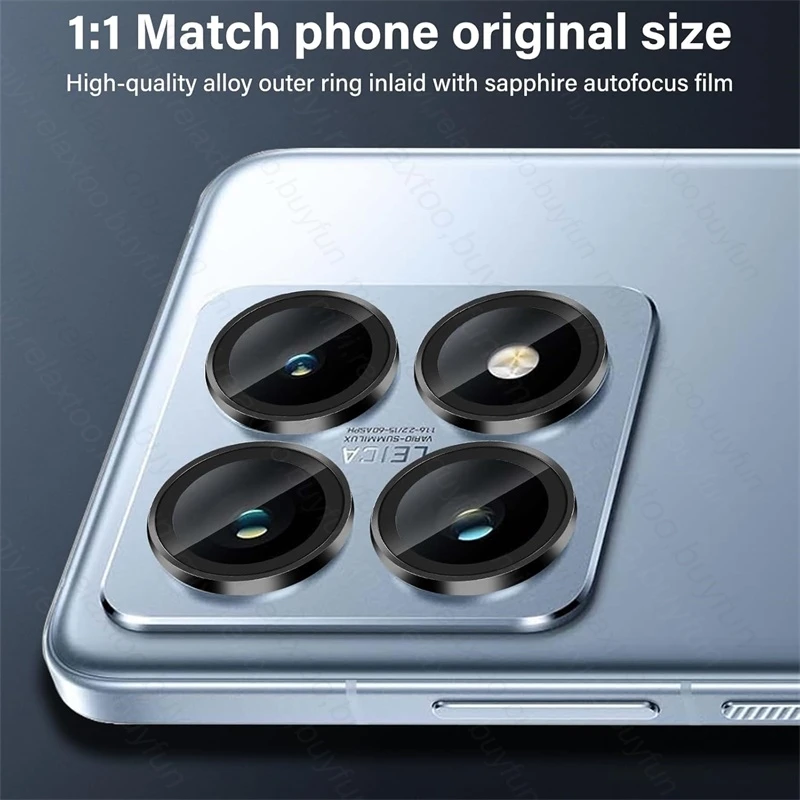 Aluminum Alloy Camera Protector Cap For Xiaomi 14T Pro 5G Metal Ring Lens Glass On Xiaomi14T T14 Redmi Note14 Note 14 Pro 5G 4G