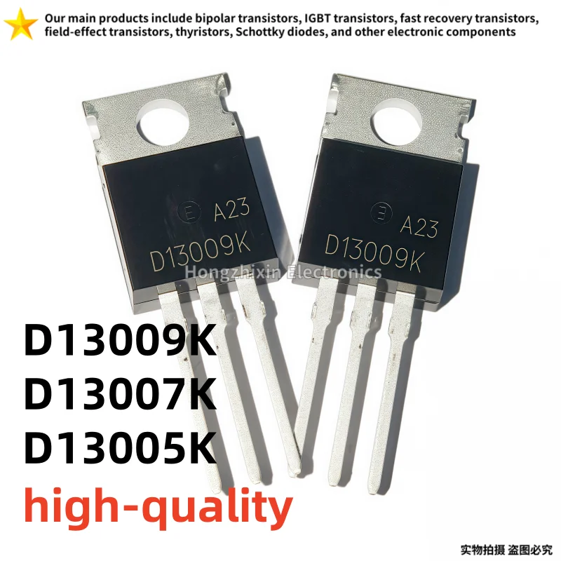 10 Uds alta calidad D13009K 13009 D13007K 13007 D13005K 13005 encapsulación: TO-220 interruptor de alimentación transistor de potencia