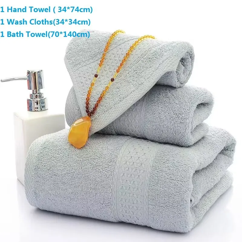 Ensemble de serviettes de bain en coton douces et absorbantes_voghion.com