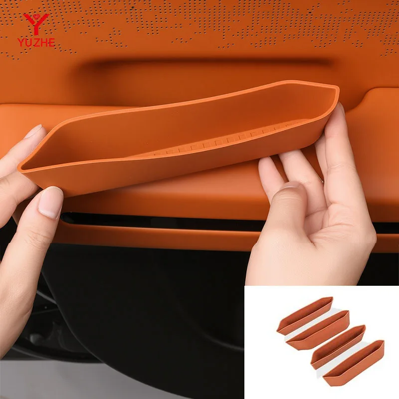 For Jetour G700  Four Door Car Door Pull Slot Silicone Pad Anti-Slip Mat  Non-Slippery Surface Vehicle Door Handle Groove Pads