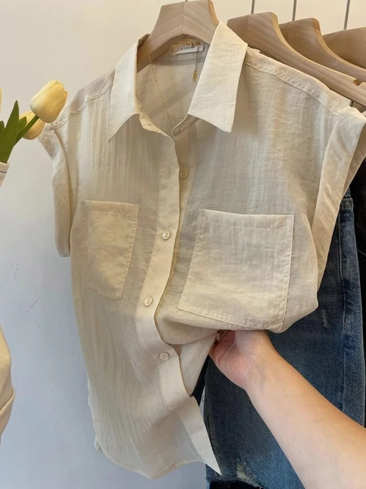 Donna Estate Faion Ne ort Sve Loose Fit irt Sli Dimagrante Versatile Top High-End Sensation Coreano Sle