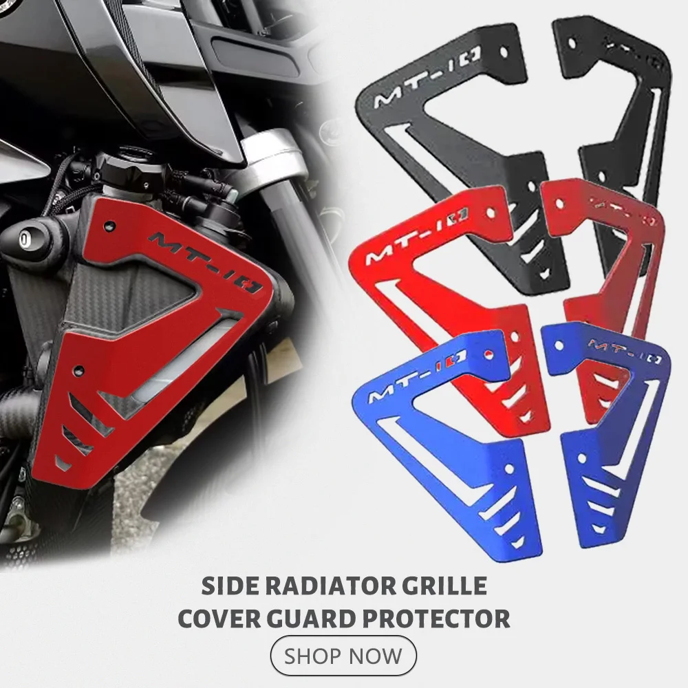 MT 10 MT-10 mt10 Motorcycle Radiator Side Grill Cover Guard Protection For Yamaha MT10 2021 2020 2019 2018 FZ10 FZ 10 FZ-10 2017