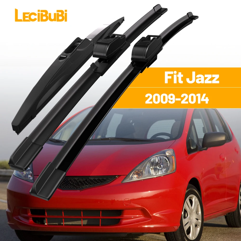 Für Honda Fit Jazz 2009-2014 1 Satz Vorne und Hinten Scheibenwischerblätter Scheibenwischer 2010 2011 2012 2013 Zubehör