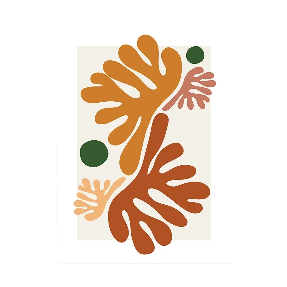 بوهو مجردة خط الهندسة المرأة وجه أوراق النبات حمامة الفن يطبع ، قماش اللوحة الملصقات ، جدار صور ، غرفة المعيشة ، المنزل د