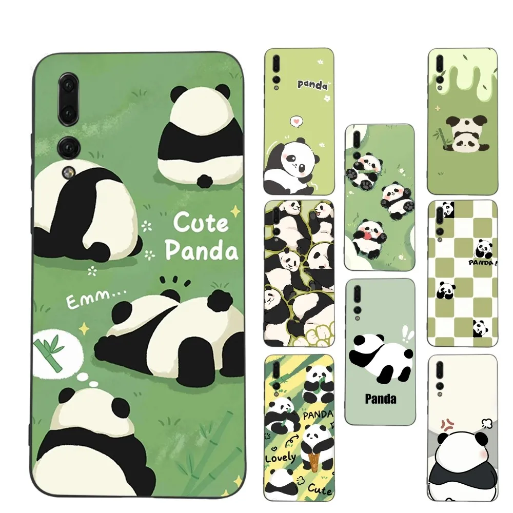 Cute Panda Phone Case For Samsung A 13 21 30 31 32 51 52 53 70 for Huawei Honor 50 60 70 for OPPO vivo