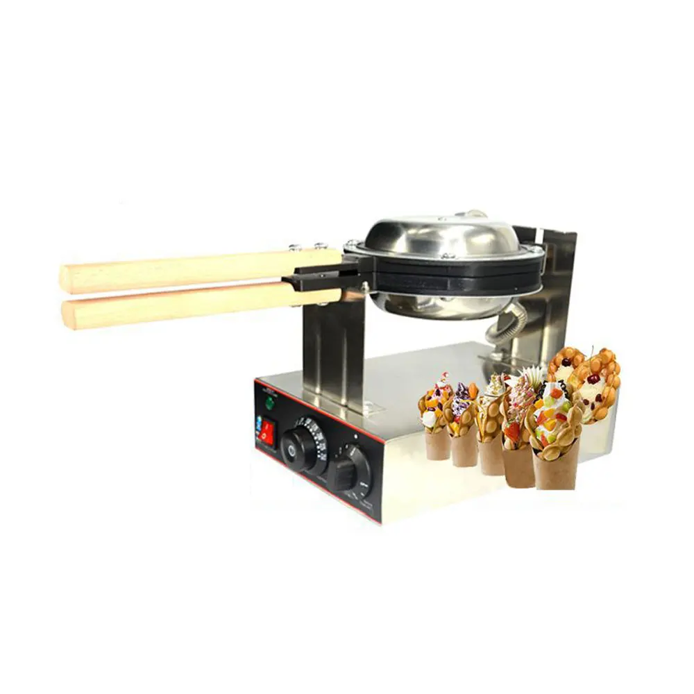 Waffle Maker Egg Waffle Machine Electric Rotating Bubble Muffin Machine
