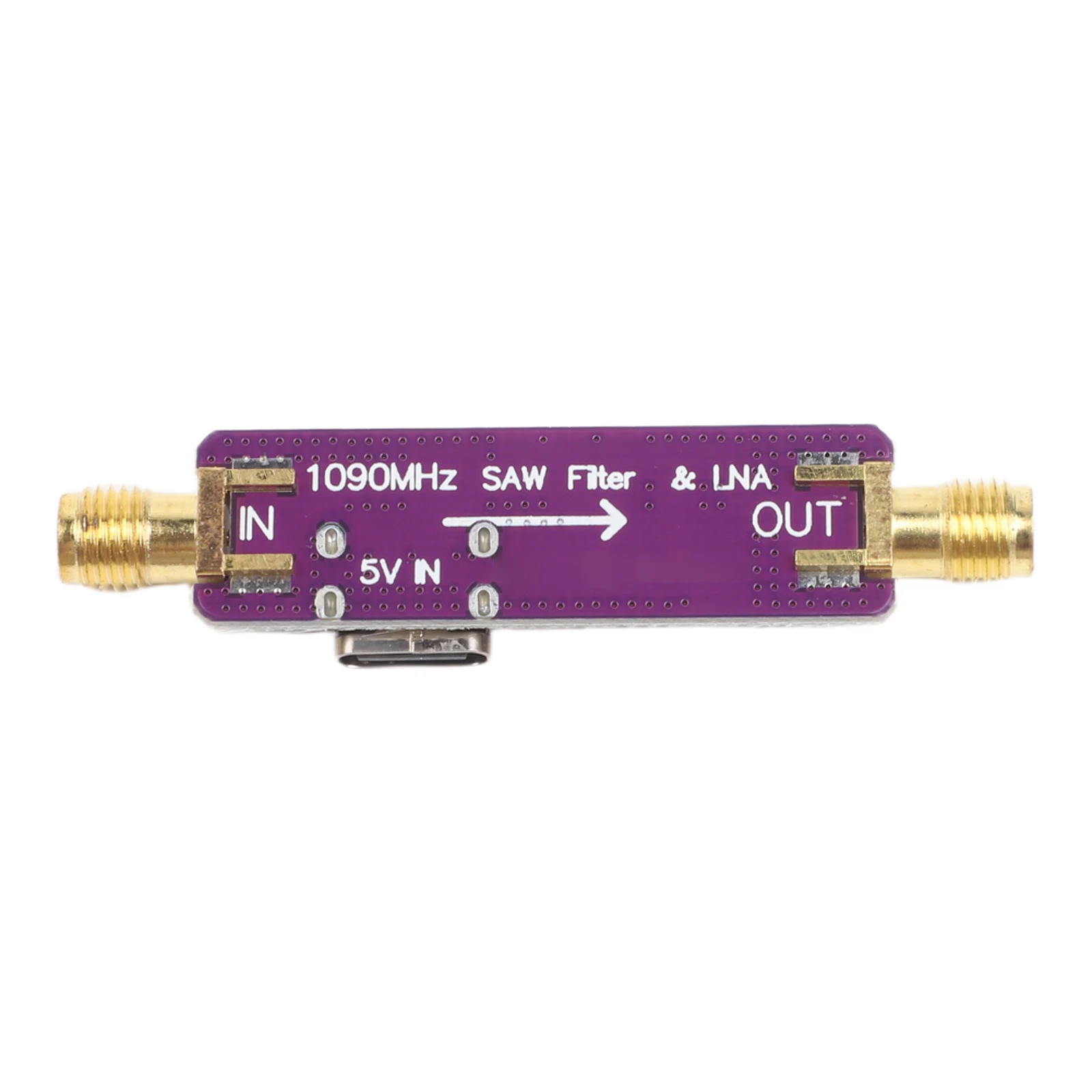 Active SAW Filter 1090MHz ADS-B 21dB Gain For LNA Power Supply Dual For SMA For Aircraft Signal Reception Analyzer Accessories