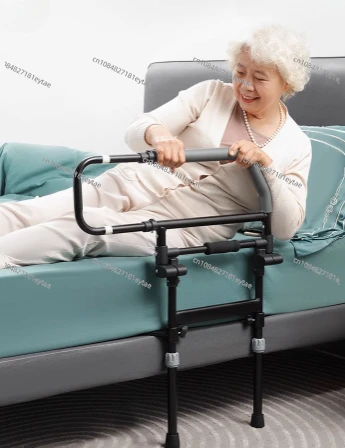 Older People Get Up with Bedside Handrails Home Wake Up Railing Aid Disabled Patients on The Bed with Anti-fall Guardrails