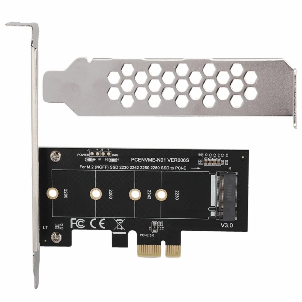 

Карта расширения PCI-E на M.2 с кронштейном, интерфейс 1X, Plug and Play, адаптер M.2 на PCIe, конвертер M.2 NVMe SSD, для модернизации ПК