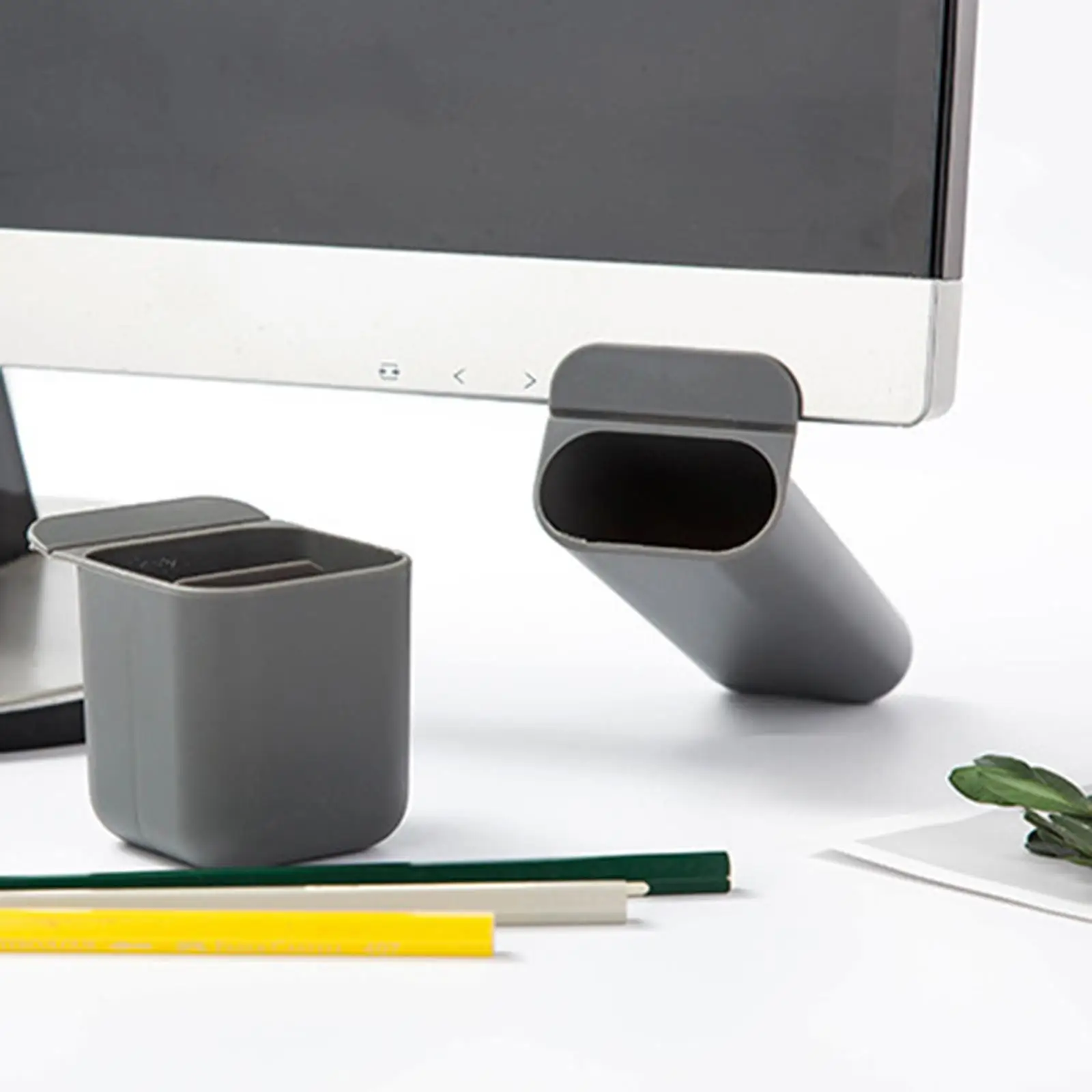 2-4pack Computer Monitor Pocket Pencil Holder Desktop Accessories Office