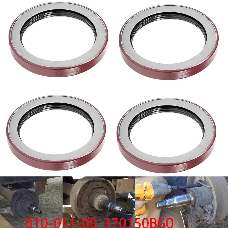 

010-051-00 370150BGO Trailer Wheel Hub Oil Seal kit for Dexter 9K-10K GD Axles,Replace Grease Seals Parts ID 2.875'' x OD 3.880'