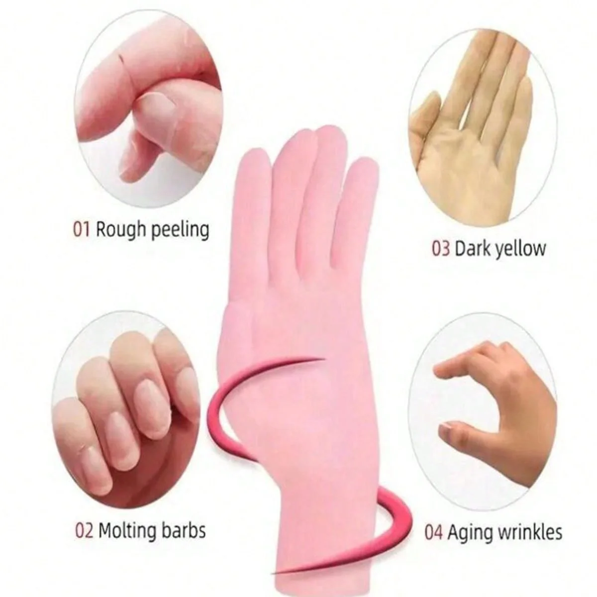 Silicone Exfoliating Socks & Gloves Anti Slip Foot & Hand Spa Mask Hands Peeling Gloves Prevents Dryness Feet/Hand Care Tools