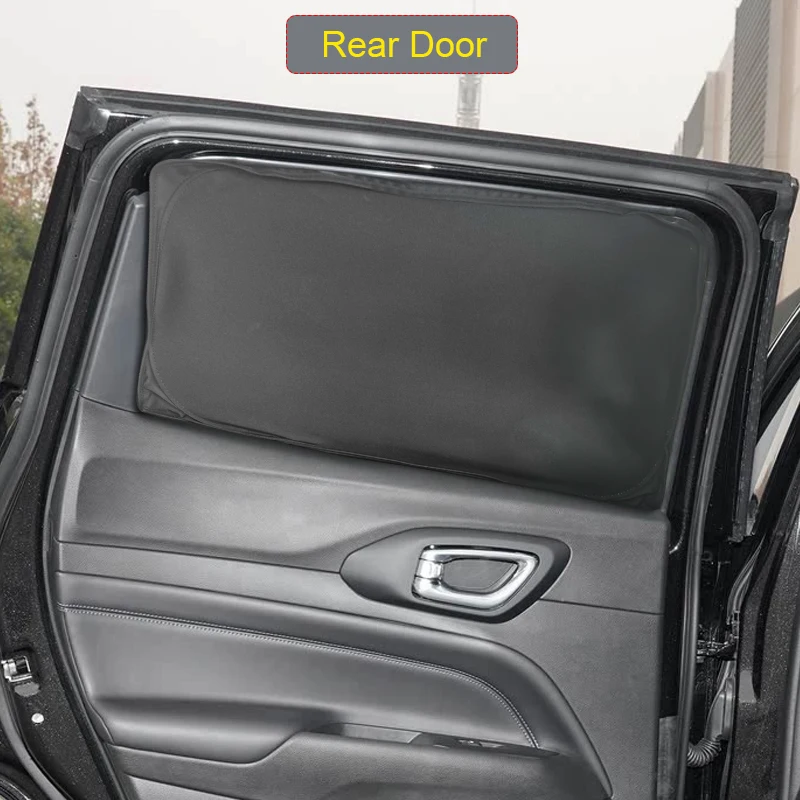 

Car Black Window Privacy Sunshade For JEEP Compass 2017-Present Auto Anti-UV Heat Insulation Protect Cover Interior Accessory