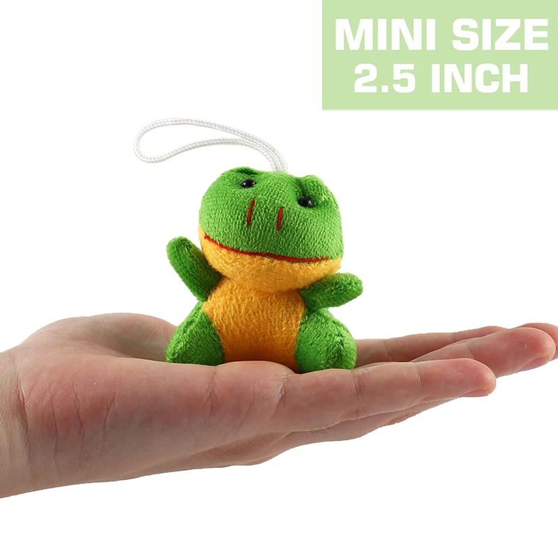 Mini Plush Animal Toy Set Cute Small Animals Plush Keychain for Themed Parties KindergartenTeacher Student Award for Kids Child