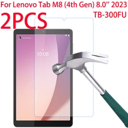 2 Packs Lenovo Tab M8 (4e Gen) 2023 8.0 Inch Schermbeschermer Tb300fu Gehard Glas Schermfilm Voor Lenovo Tab M8 4e