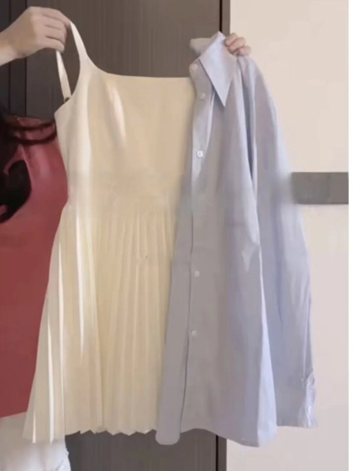 

Синий клетчатый комплект Che, повседневная юбка с цветными бретелями и женская юбка из двух предметов Faion, весна-лето, Новое поступление