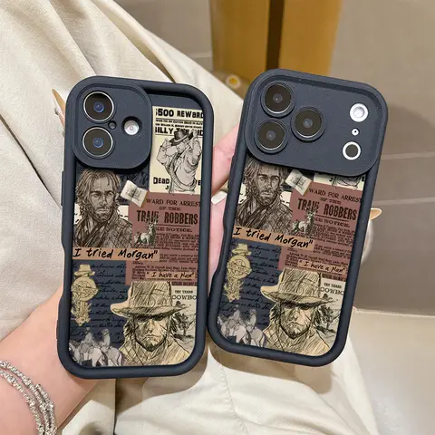 Arrest warrant Arthur Morgan Phone Case For Xiaomi Redmi Note 14 13 12s 12 11 10 9s 9 8 7 A5 Pro Plus 4G 5G Soft TPU Back Cover