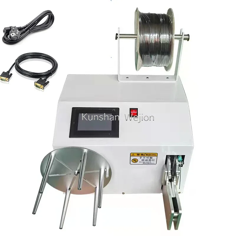 

2022 Manual hand ceiling fan cable bobbin automatic coil armature winding binding twist tie machine low price