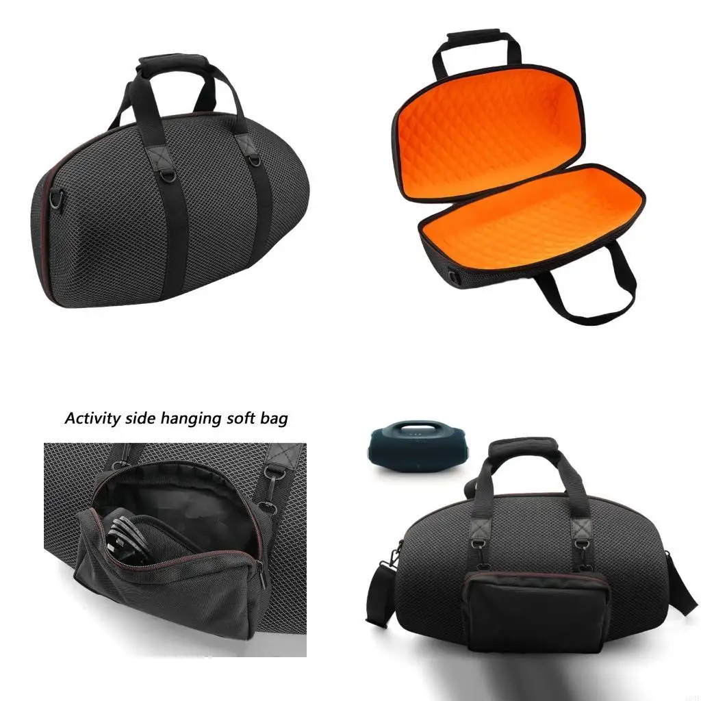 103f พกพาเดินทางเคสป้องกันสำหรับ boombox 4 eva ถุงเก็บแข็งพร้อมสายรัดไหล่