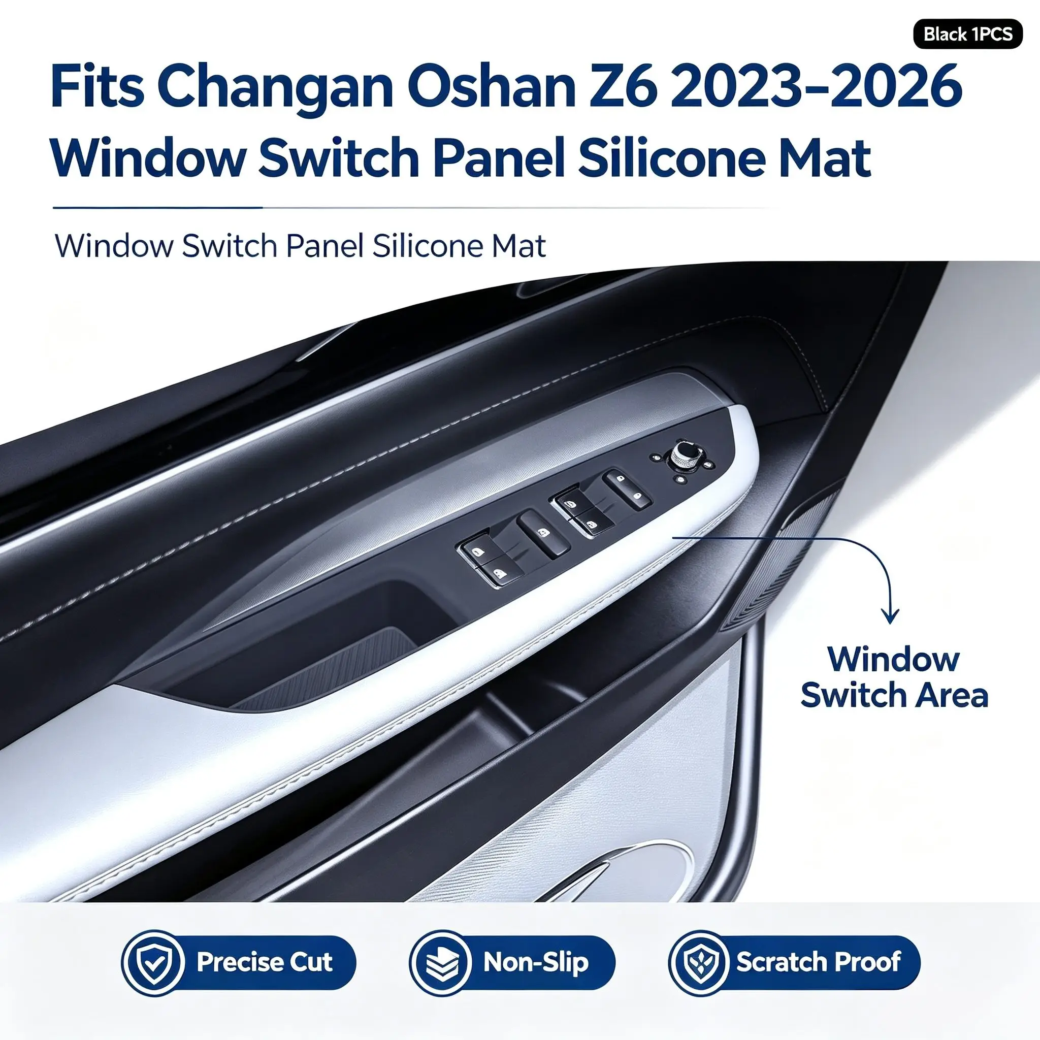 Car Interior Silicone Protector For Oshan Z6 2023 2024 2025 2026 Window Switch Mat Anti-Scratch Door Armrest